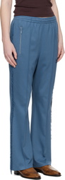 NEEDLES Blue Fringe Boot-Cut Track Pants