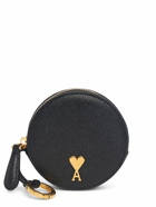 AMI PARIS Paris Paris Leather Round Coin Purse