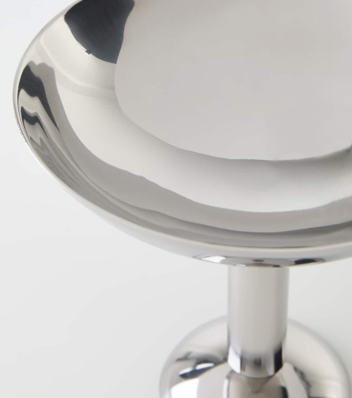 Louise Roe Tall stainless steel champagne coupe glass
