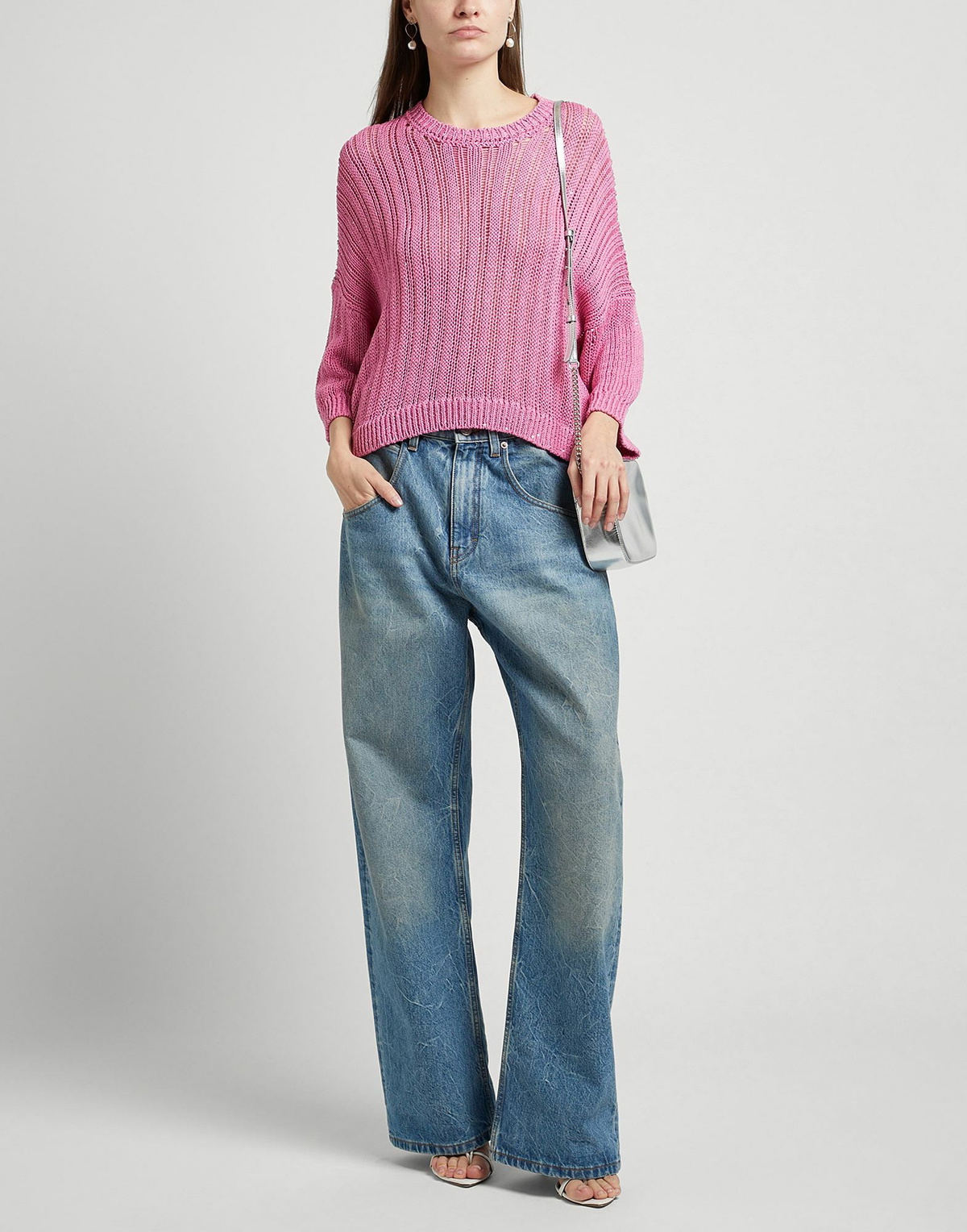 Peserico Womens Sweater in Magenta