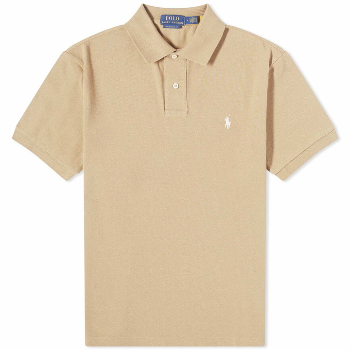 Photo: Polo Ralph Lauren Men's Custom Fit Polo Shirt in Luxury Tan