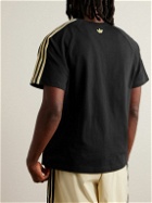 adidas Consortium - Wales Bonner Webbing-Trimmed Organic Cotton-Jersey T-Shirt - Black