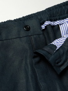 Rubinacci - Straight-Leg Linen Trousers - Blue