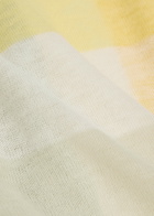 Vince Checked Fine-knit Wool Tank top Yellow