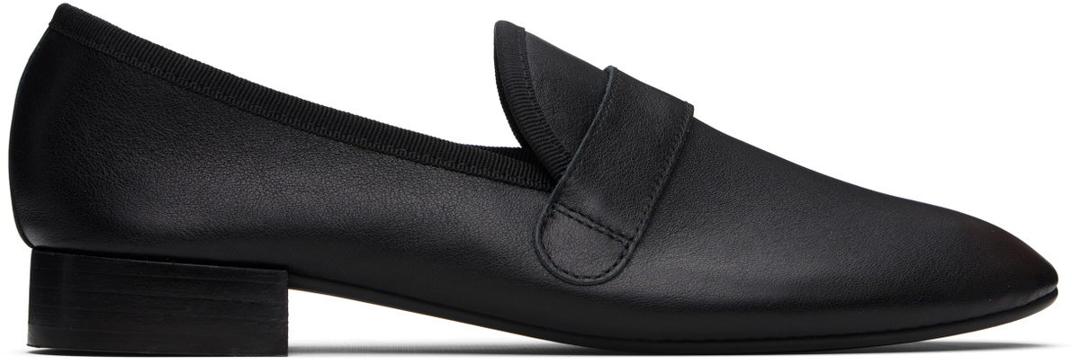 Repetto Black Michael Sole Rubber Loafers