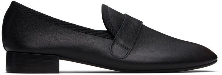 Photo: Repetto Black Michael Sole Rubber Loafers