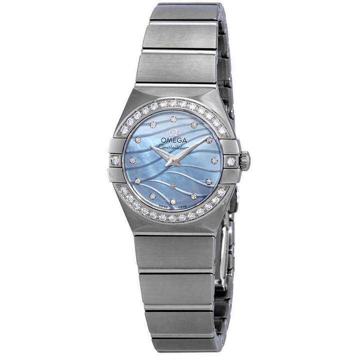 Photo: Omega Constellation Blue Mother of Pearl Dial Ladies Watch 123.15.24.60.57.001