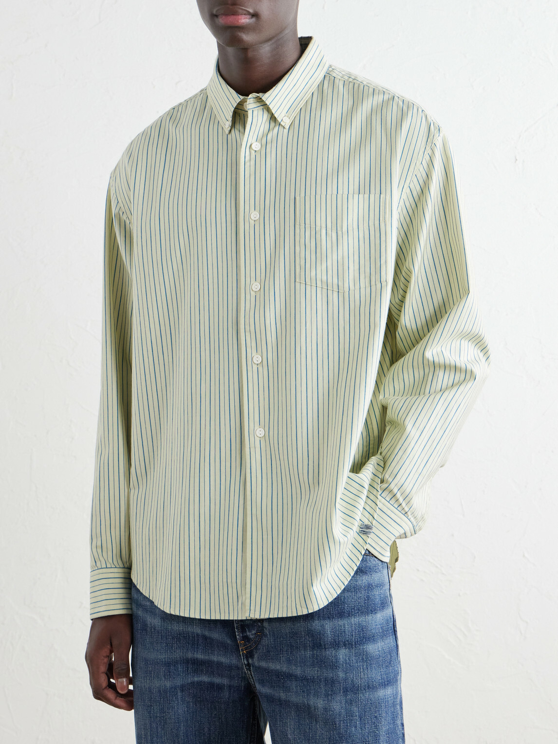 Visvim - Beiler Striped Cotton Oxford Shirt - Green