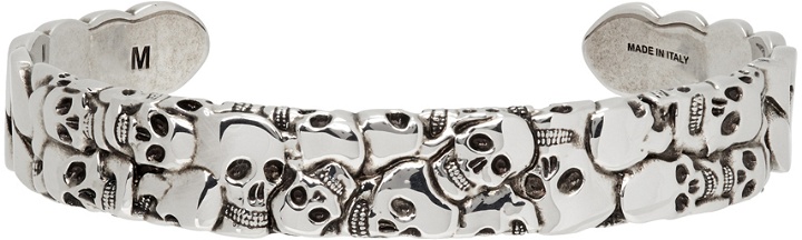 Photo: Alexander McQueen Silver Multi Skull Cuff Bracelet