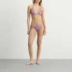 Damson Madder Women's Triangle Bikini Top in Blue/Red
