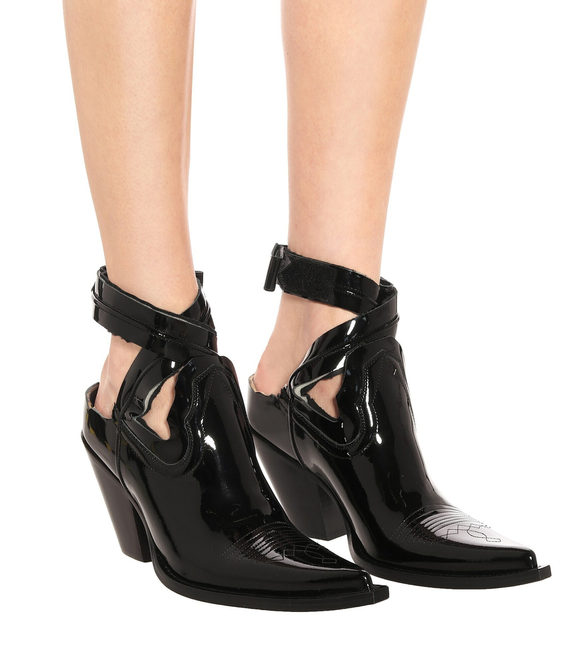 maison margiela patent boots