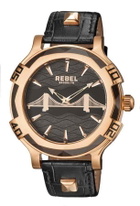 Rebel Brooklyn Bridge Black Dial Mens Watch RB102-8071