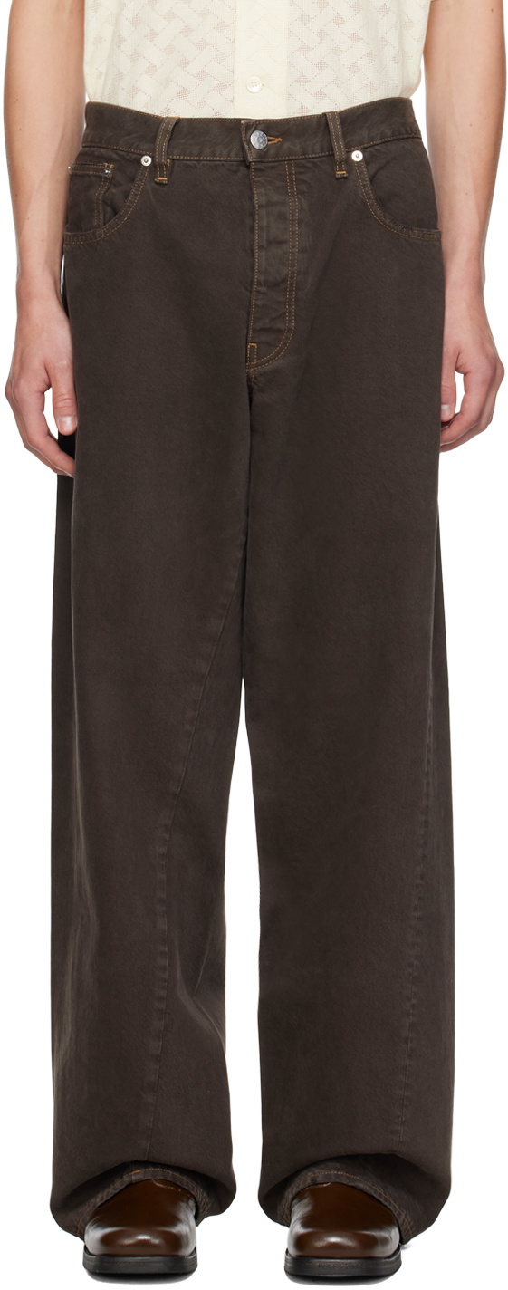 Sunflower Brown Wide Twist Jeans Sunflower
