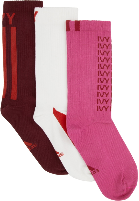 Photo: adidas x IVY PARK Three-Pack Multicolor Logo Socks