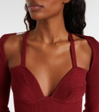 Nensi Dojaka Cutout knitted minidress