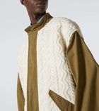 Junya Watanabe Aran wool-trimmed cotton jacket