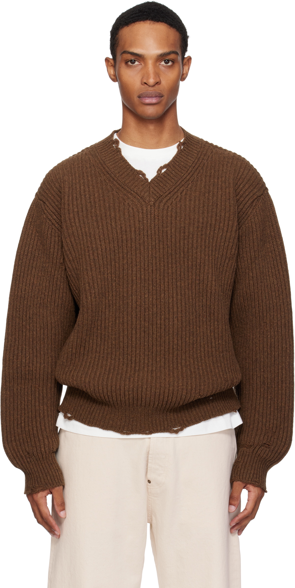 MM6 Maison Margiela ここのえ期　モヘヤ混　ニットスヌード MM6 Maison Margiela wool jumper women's black color S62HL0029