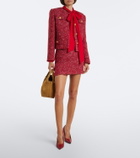 Valentino Garavani VLogo Signature Small suede top-handle bag