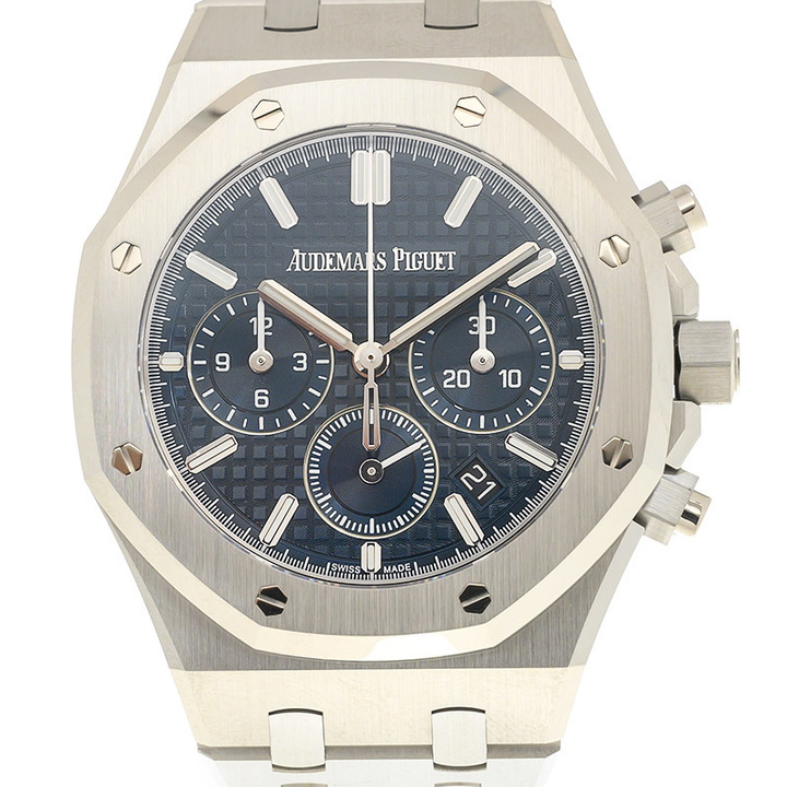 Photo: Audemars Piguet Royal Oak Chronograph Automatic Blue Dial Mens Watch 26715ST.OO.1356ST.01