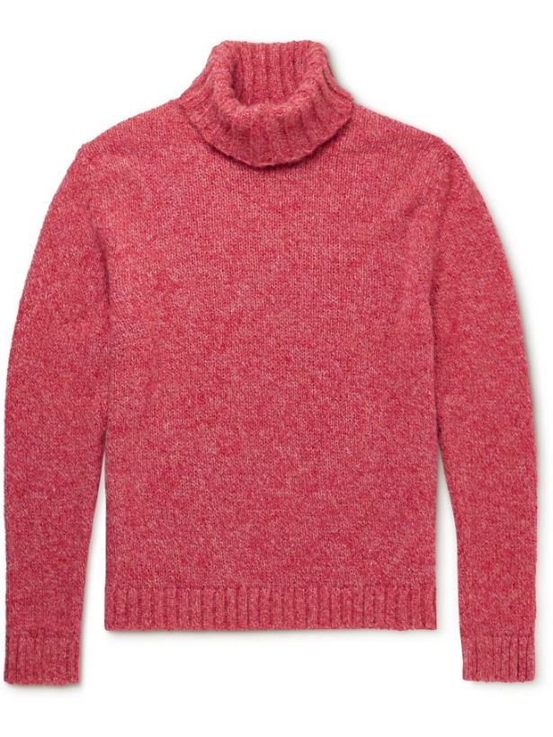 Photo: Massimo Alba - Alpaca-Blend Rollneck Sweater - Pink