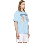 Casablanca Blue Egyptian Tennis Match Short Sleeve T‑shirt