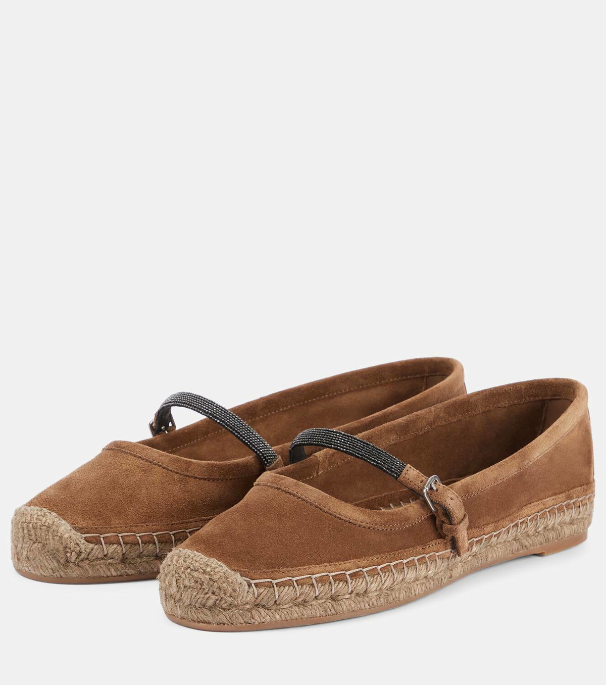 Brunello Cucinelli Monili suede espadrilles