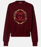 Gucci Logo embroidered cotton sweatshirt