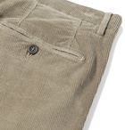 Canali - Slim-Fit Stretch Cotton and Modal-Blend Corduroy Trousers - Brown