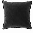 HOMMEY Essential Velvet Cushion in Graphite