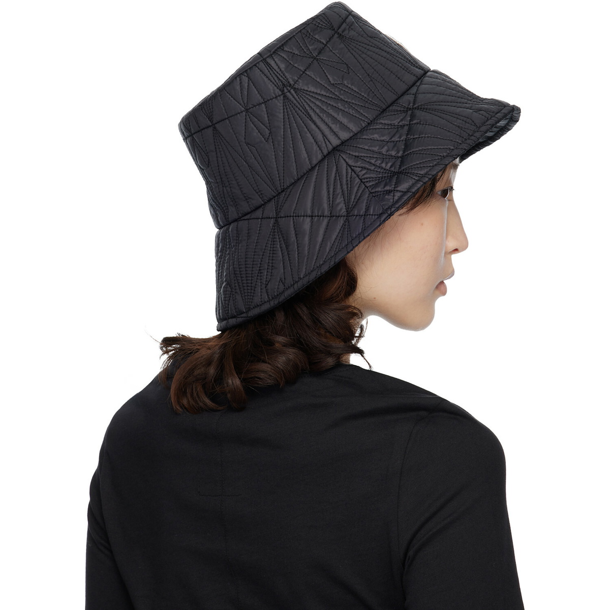 Rick Owens Moncler + Rick Owens Black Bucket Hat