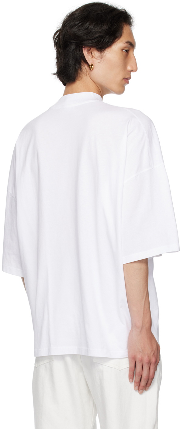 Jil Sander White Mock Neck T-Shirt Jil Sander