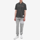Thom Browne Men's Mercerised Pique Pocket Polo Shirt in Dark Grey