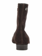 Carel aiglon Brown Boots With Logo Embroidery On The Side And Zip Closure On The Side In Suede Woman