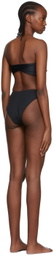Rosetta Getty Black Twisted Bikini Set