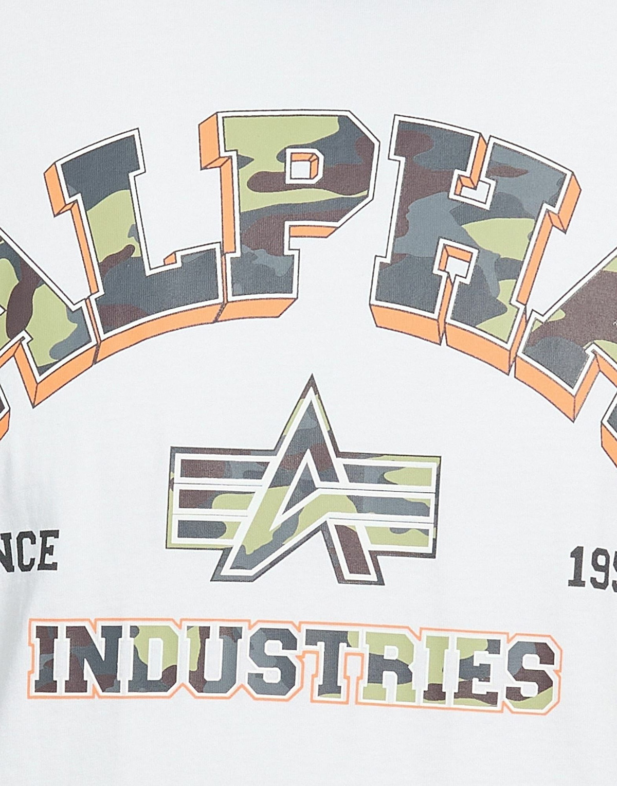 Alpha Industries Mens T-shirt in White