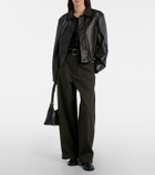 Lemaire Cotton and linen Henley shirt