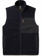 Norse Projects - Frederik Shell-Trimmed Polartec® Recycled-Fleece Gilet - Blue