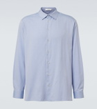 The Row Paxon silk poplin jacquard shirt