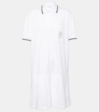 Brunello Cucinelli Pleated cotton polo dress