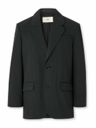 AMI PARIS - Wool-Tricotine Blazer - Black
