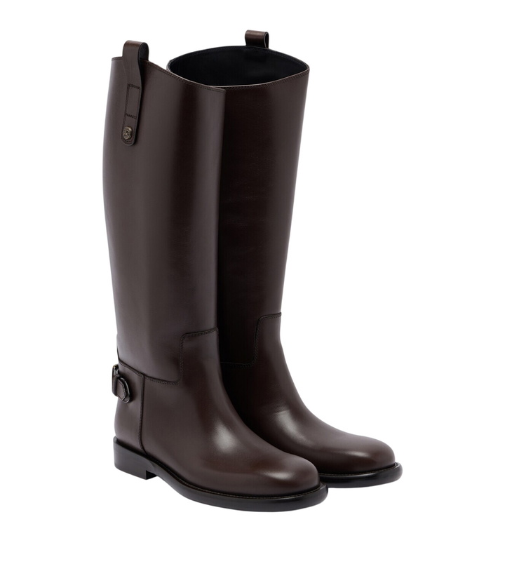 Photo: Burberry Cavalier leather knee-high boots