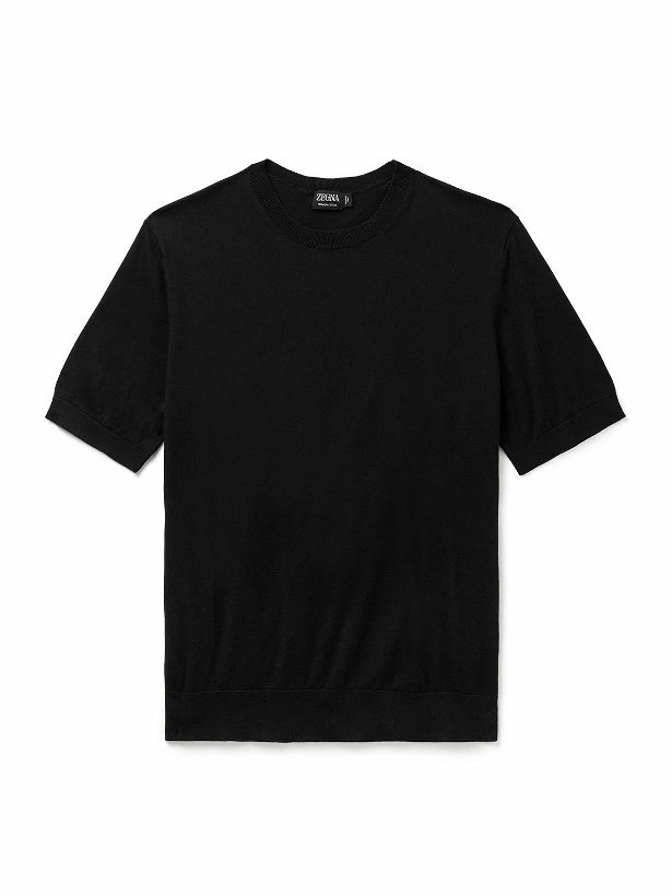 Photo: Zegna - Cotton T-Shirt - Black