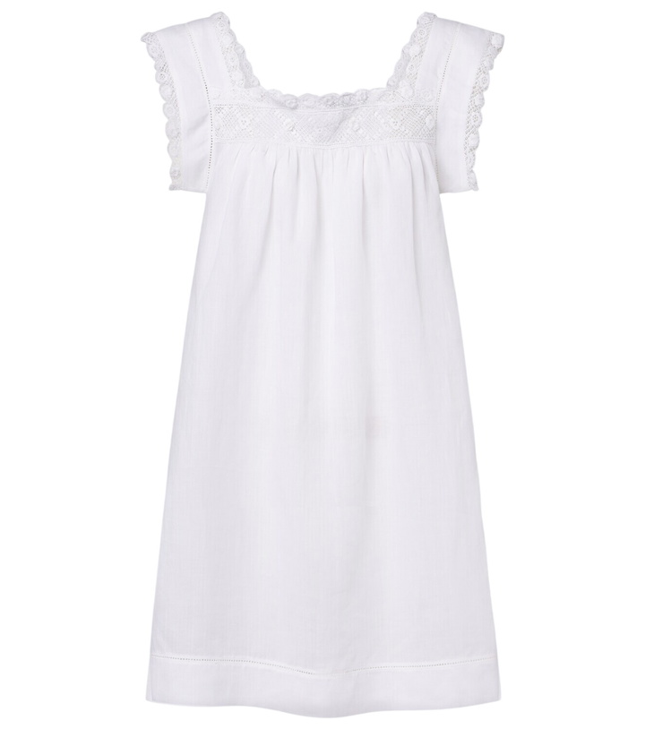 Photo: Dôen Almadia lace-trimmed ramie minidress
