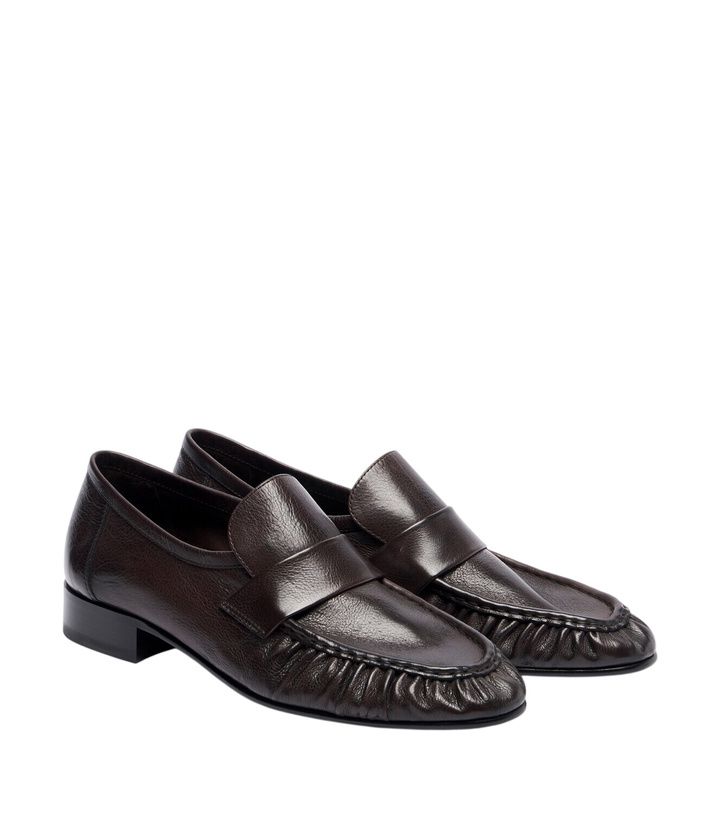 Photo: The Row Soft ruched leather loafers