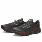 Brooks Men's Cascadia 19 Sneaker in Phantom/Rum Raisin/Green