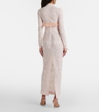 Alessandra Rich Bow-detail lace gown