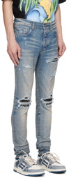 AMIRI Blue MX1 Bandana Jeans