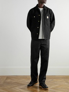 Carhartt WIP - Michigan Corduroy-Trimmed Organic Cotton-Canvas Chore Jacket - Black