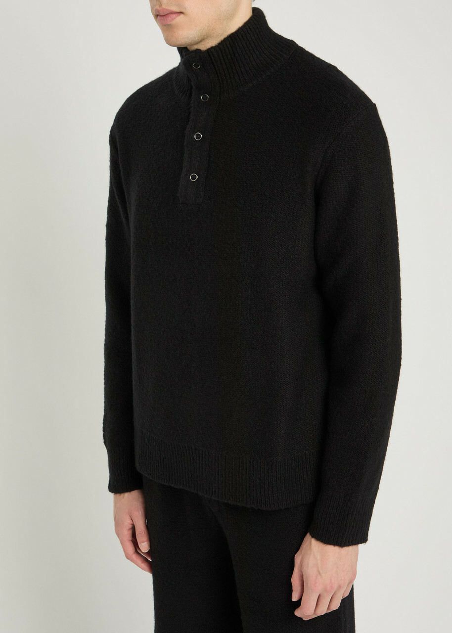 Paige Kotoni Merino Wool-blend Jumper Black