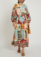 Alemais Michelle Printed Woven Maxi Dress Multicoloured
